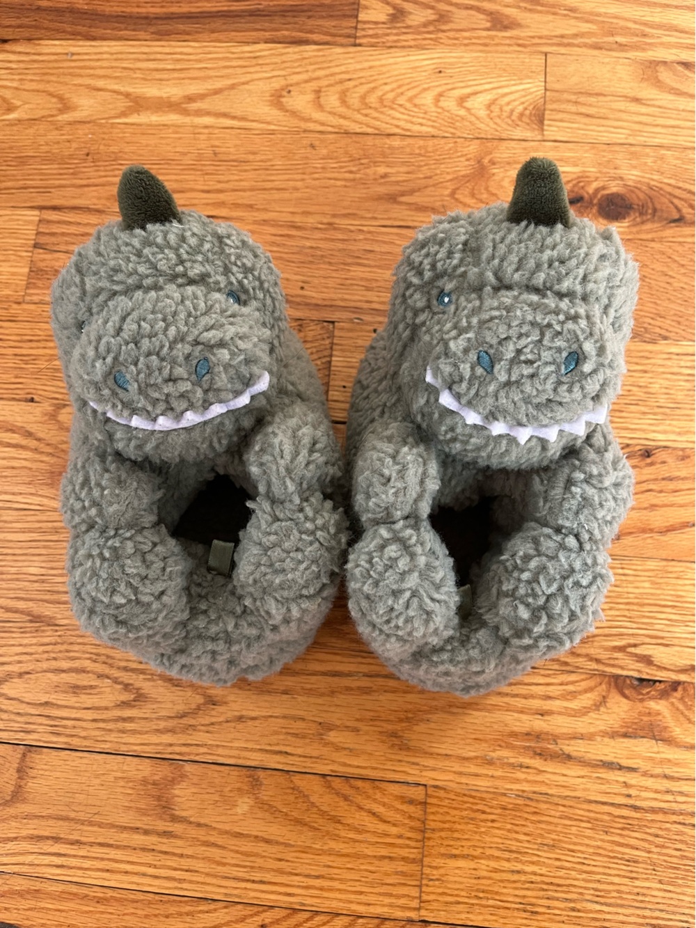 BabyGAP Cozy Plush Dinosaur Slippers 7/8